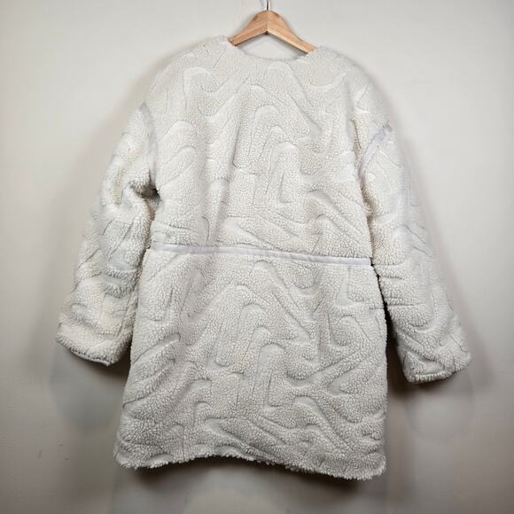 Nike Sportswear Women's Size M Loose High-Pile Jacket Light Orewood Brown Boxy - Picture 4 of 4